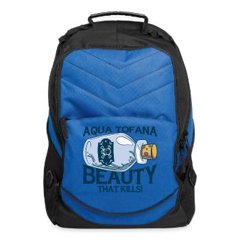 Aqua Tofana Conspiracy Theorist Poison Bottle Line - Computer Backpack - royal blue - Front