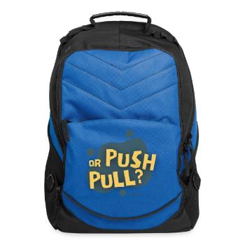 Push or Pull - Computer Backpack - royal blue - Front