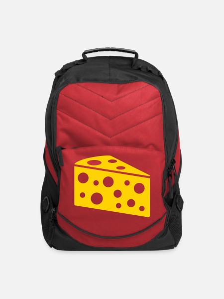 A piece of cheese - Computer Backpack - red
