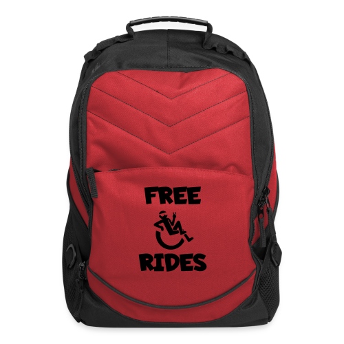 This wheelchair user gives free rides - Computer Backpack