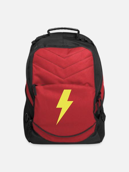 Lightning Bolt - Computer Backpack - red