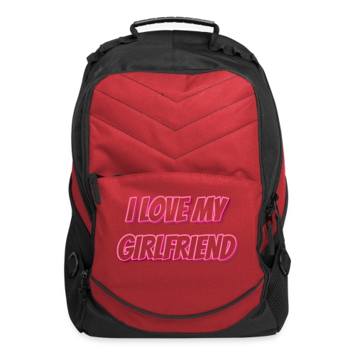 I Love My Girlfriend T-Shirt - Customizable - Computer Backpack