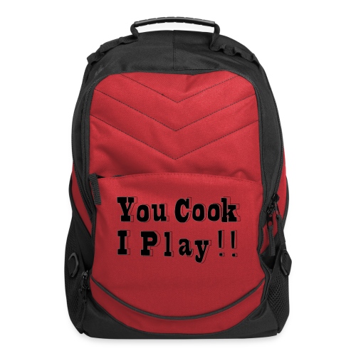 Blk & White 2D You Cook I Play - Computer Backpack