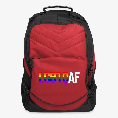 LGBTQ AF LGBTQ as Fuck Rainbow Pride Flag - Computer Backpack