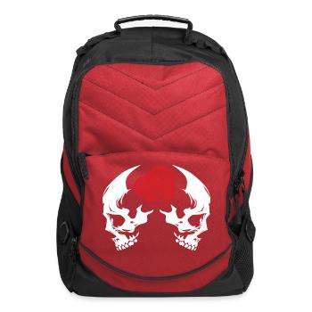 Skull Rose - Computer Backpack - red - Front
