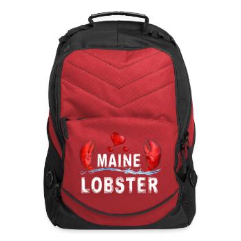 Maine Lobster Sea Hearts W - Computer Backpack - red - Front