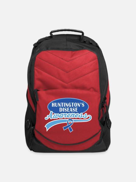 Huntingtons Disease Awareness - Computer Backpack - red