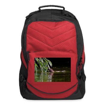000_1134_DxO - Feeding Beneath Willow Leaves - Computer Backpack - red - Front