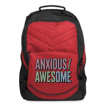 Anxious/Awesome Gradient - Computer Backpack - red - Front