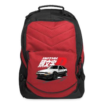 Toyota AE86 Drifter Shirt Design - Computer Backpack - red - Front