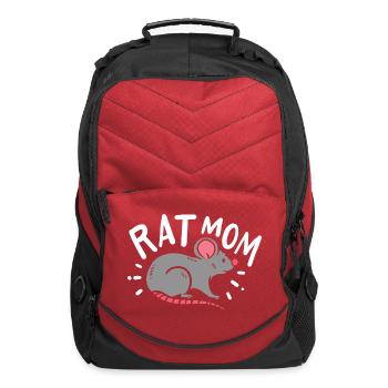 Rat Mom - Computer Backpack - red - Front