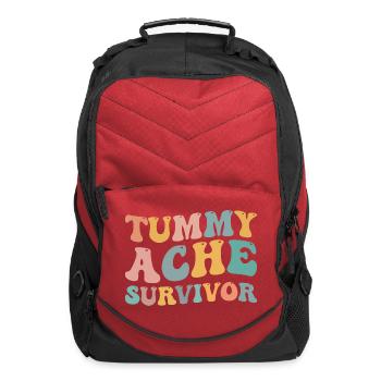 Tips For Tummy Ache Survivors Managing Digestive - Computer Backpack - red - Front
