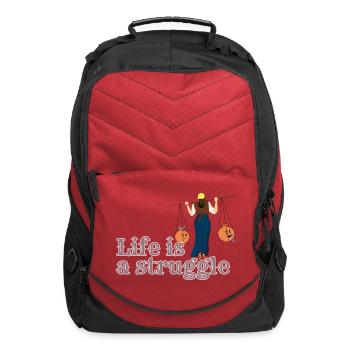 Life is strugle - Computer Backpack - red - Front