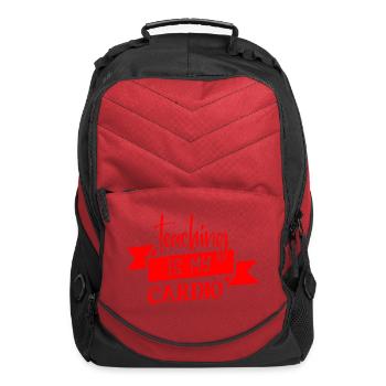 Red Quote Teaching Is My Cardio - Computer Backpack - red - Front