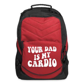 Your Dad Is My Cardio - Computer Backpack - red - Front