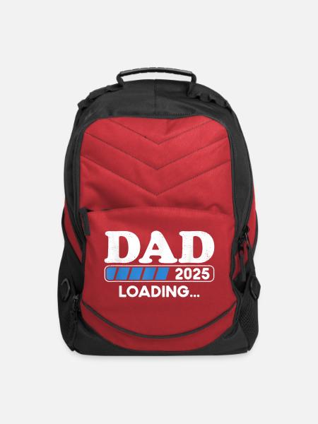 Dad 2025 Loading Father To Be 2025 - Computer Backpack - red