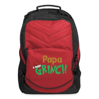 Papa Santa Christmas Papa Christmas Family - Computer Backpack - red - Front