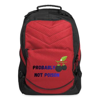 Probably Not Poison -Black Nightshade - Computer Backpack - red - Front