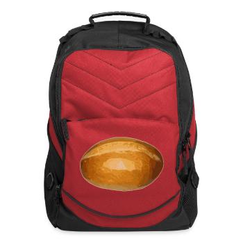 brot broetchen crossaint baecker baguette bread bu - Computer Backpack - red - Front