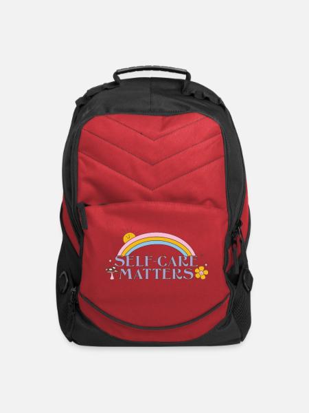 Self-Care Matters - Computer Backpack - red