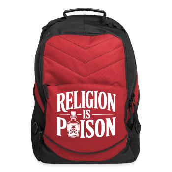 Religion is Poison - Computer Backpack - red - Front