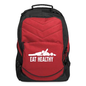 Eat Healthy  - Computer Backpack - red - Front