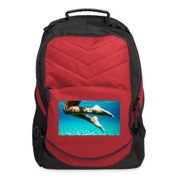 Female feet - Computer Backpack - red - Front