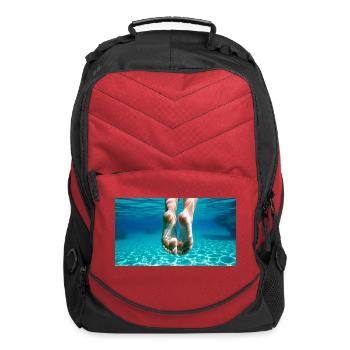 Female feet - Computer Backpack - red - Front