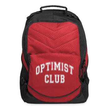 OPTIMIST CLUB - Computer Backpack - red - Front