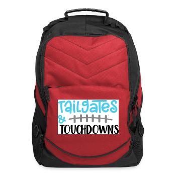 Tailgates and Touchdowns - Computer Backpack - red - Front