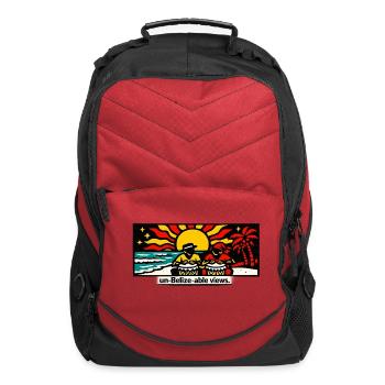 Un-Belize-able Views - Computer Backpack - red - Front