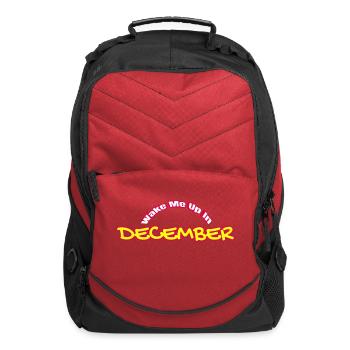 DECEMBER - Computer Backpack - red - Front