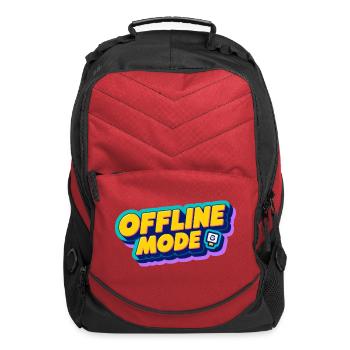 Retro Offline Mode Gaming Design - Computer Backpack - red - Front