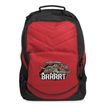BRRRT Cartoon Jet Squadron - Computer Backpack - red - Front