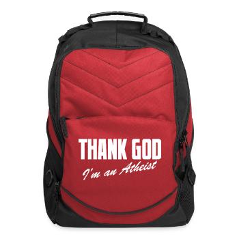Thank God I'm an Atheist - Computer Backpack - red - Front