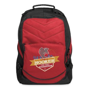 I m A Hooker On The Weekends - Computer Backpack - red - Front
