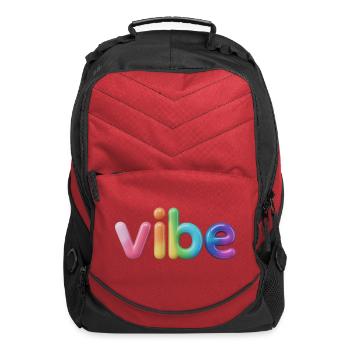 Vibe Glyphs Rainbow Word - Computer Backpack - red - Front