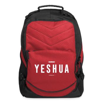 Yeshua Messiah King Identity Statement - Computer Backpack - red - Front