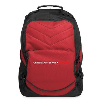 Christianity shirt Christianity is not a religio - Computer Backpack - red - Front