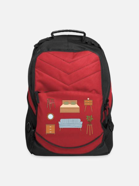 Furniture Set - Computer Backpack - red