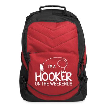 I'm A Hooker On The Weekends - Computer Backpack - red - Front