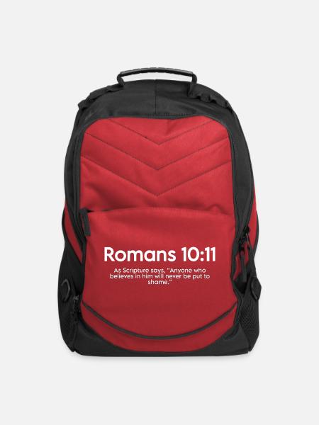 Bible verse - Computer Backpack - red