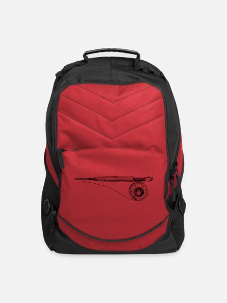 Fishing rod - Computer Backpack - red