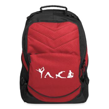 Yogini Poses - Computer Backpack - red - Front