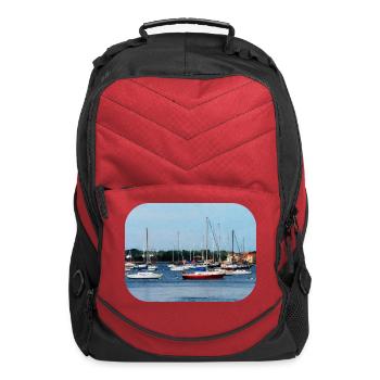 Group of Sailboats Newport RI - Computer Backpack - red - Front