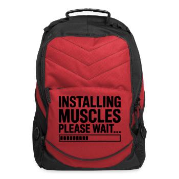 Installing Muscles Please Wait... - Computer Backpack - red - Front
