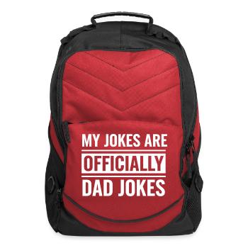 Official Dad Jokes - Computer Backpack - red - Front
