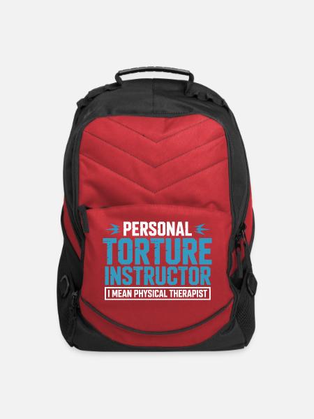 Personal Torture Instructor PT - Computer Backpack - red