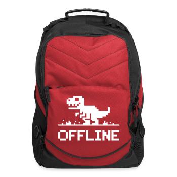 Offline Gamer Retro Pixel Gaming Design - Computer Backpack - red - Front