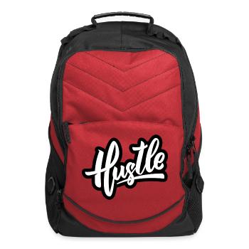 hustle - Computer Backpack - red - Front
